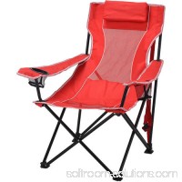 Ozark Trail Oversized Mesh Lounge Camping Chair with Cup Holders 553349217